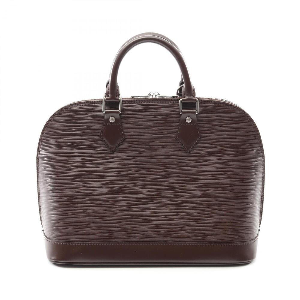 Louis Vuitton Alma Epi Mocha Handbag Leather Brown